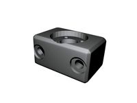 Low profile nut mount 2020 extrusion by Andreascha78