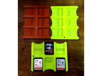 Six SD Card Holder (with Full/Empty markings) by DeltaWhiskey