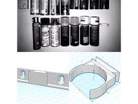 Modular wall mount system for cans by JohnMion