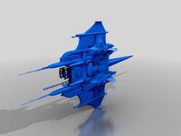 Centauri Battlecruiser from Babylon 5 by chrisb3d