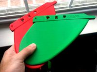 SUP surf fin by P2P Rescue by HappySloth3D