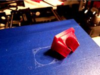 E3D V6 Clone Cooling 40mm Fan Duct - 22.3mm fins by jboyd103