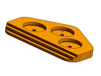 Laser Cutter Bed Magnetic Hold-down Clamp by PatT