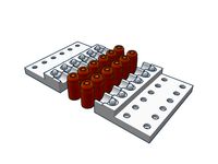 Diagonal Rod Connectors Delta by TommasoEngineering