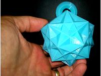 Ice Crystal Holiday Ornament by OpenScadDad