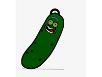 Pickle Rick Keychain Rick and Morty by Derbassist