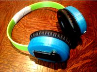 Bluetooth version of 3d printed headphone by erorene
