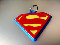 Superman/Supergirl Symbol key fob. by 0xcafed00d