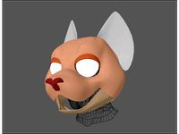 Fursuit- or puppet-head base - version46 - toon cat by Tioh