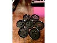 All Wizard101 School Icons on Coins/Tokens by BlackReaper1994