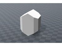 Monoclinic crystal Augite by Xlnt3D