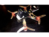 GoPro Hero, Polaroid Cube, Runcam3, Foxeer Box 30degree Camera Mount for RD-210 Quadcopter Frame by Cap10tom