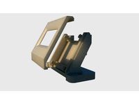 0.96" 128x64 OLED display mounting bracket with cover by sharanchius
