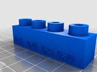 Spaceing and accuracy test cylinder print down to 0.15mm by MSpencer