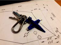 Jet airplane L39NG  keyring by RmY