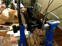 Truing Stand Thru Axle Adapter works on Park TS-8 by cheesemonkeys