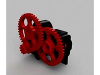 NEMA14 triple geared bowden extruder by Cisco_