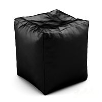 CUBE Bean Bag Faux Leather BLACK