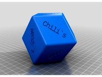 Customizable Rhombic Dice by OpenScadDad