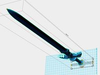 REMIX - Fully assembled master sword (nearly 1100mm tall!) by daretogo