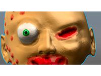 creepy baby head by anthracks