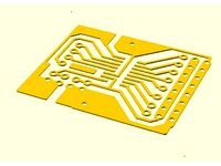 Draw and Drill a MCP3008 circuit board by teinturman
