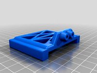 Rear inboard shock mounts for Everest10 axles with SCX10 rails by thatdick