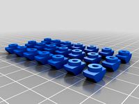 m3 m4 m5 drop in t-nuts for 2020 2040 2080 extrusion by chipg07