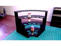 Modular Hobby Paint Rack - Inside Corner by gsargent