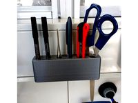 Magnetic holder for pens, scissors, tweezers, etc. / magnetischer Halter für Stifte, Scheren, Pinzetten, etc. by rhonan