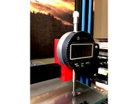 CR-10 Dial Indicator Mount for X-Axis Rail by somcalmetim