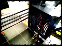 Original Prusa i3 MK2S RamBo Board Cover with extended vent holes for maximum cooling (Modded from the official STL from Prusa) by stevehlau