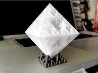 Display stand for Sierpinski octahedron / octahedron flake by DrLex