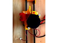 E3D Holder Modular X v4  for Mistral 2.1 Leo_N centered by Bocki_Austria