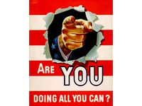 WWII Home-Front Poster Litho by chryslerjunkandstuff