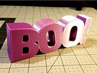 Boo! Text Halloween Decoration by thatjoshguy