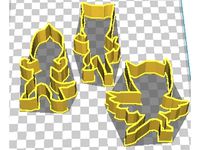 PJ Masks cookie cutters outlines by Badger23