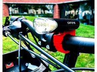 Bicycle LED Headlight Mount by photoresistor