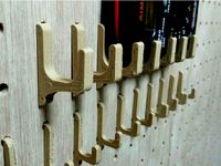 Pegboard hook for 5mm/25mm pegboards by goura