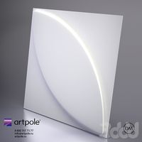 Гипсовая 3d панель Plant от Artpole