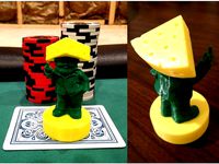 Rude Cheesehead Gnome Poker Card Capper - Green Bay Packers by UWcharlie1983