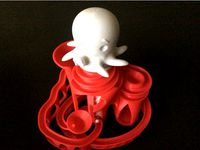 Cute Octopus Cyclone Marble Machine Motor by gadgetmind