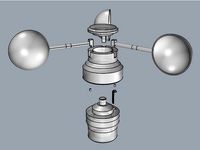 Anemometr v.4.0 - With a Speed Sensor + Rain resistant by flashgorshkov