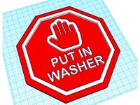 Put In Washer Sign by Jolocity