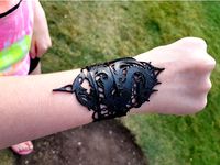 Gothic Dragon Bracelet by kitecraft