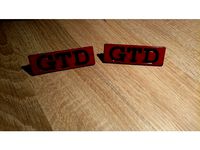 Golf 2, Jetta 2 GTD side emblem by ravm84