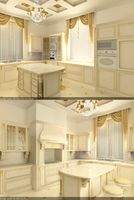Итальянская кухня cucina_buckingham 3 стороны