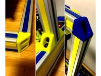 Corner Brackets for 25x25 and 25x50 mm 8020 Aluminum Extrusion by mcfada