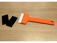 Printer Bed Scraper with Replaceable Printed Blades by jonnieZG