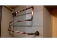 Copper Compression Fitting Wall Mount by joesturge